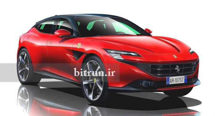 تصویر فراری Purosangue که توسط وبسایت carscoops تهیه شده است.
